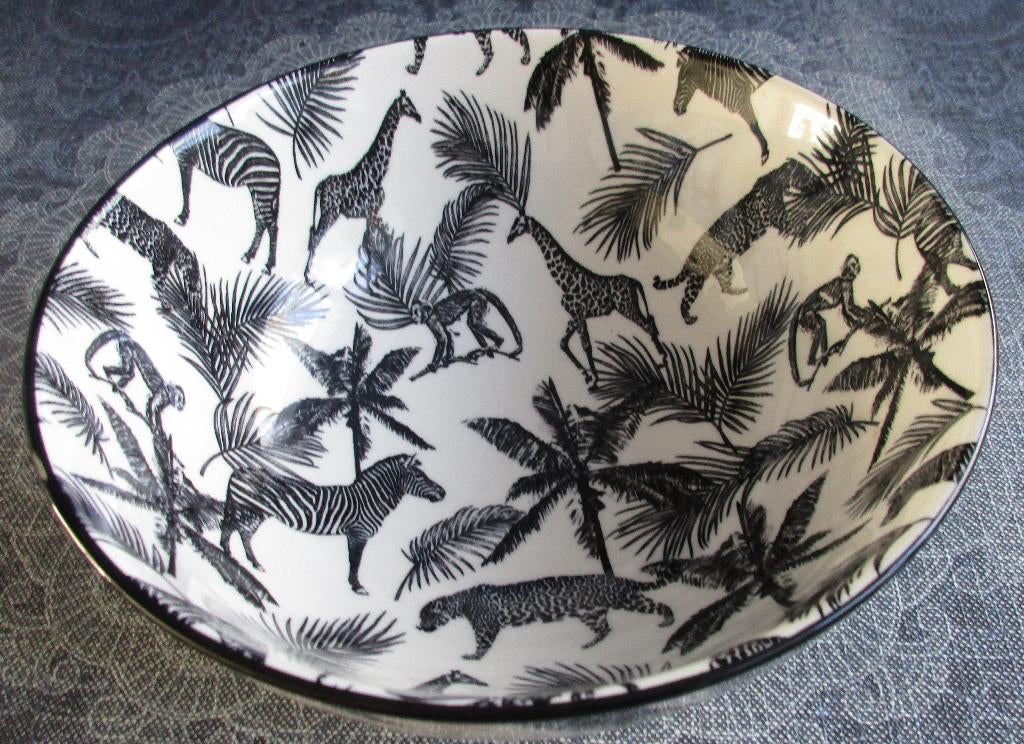 zgan Jungle Loft schaal 20 cm doorsnee, Ophalen of Verzenden, Overige stijlen, Porselein, Schaal of Schalen