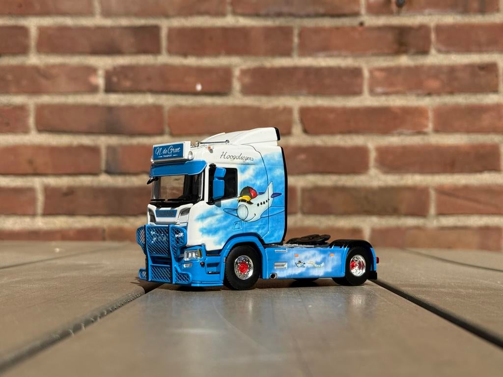Scania Hoogvliegers Truck, Hobby en Vrije tijd, Modelauto's | 1:50, Ophalen of Verzenden, Zo goed als nieuw, Bus of Vrachtwagen