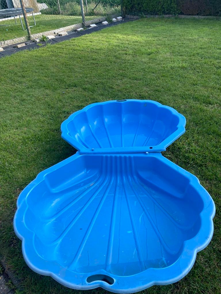 Blauwe schelp zandbak voor kinderen, Ophalen of Verzenden, Gebruikt
