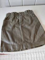 Donkergroen leder look rokje, Ophalen, Zo goed als nieuw, Meisje, Jurk of Rok
