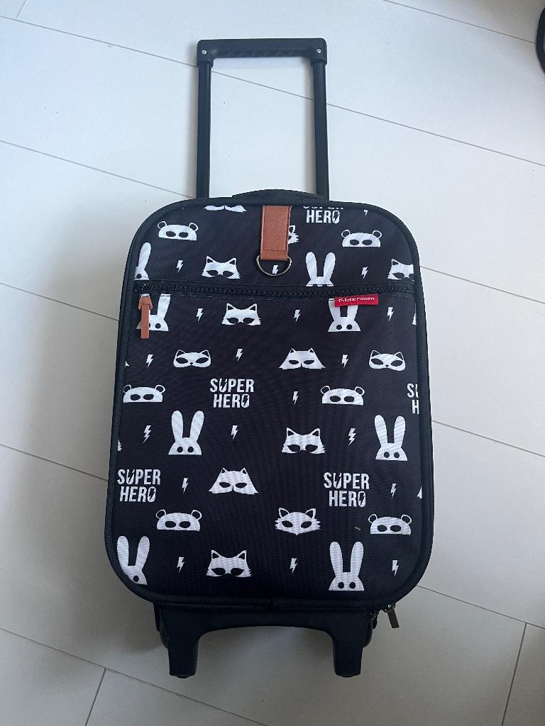 Reiskoffer kind Kidzroom, Sieraden, Tassen en Uiterlijk, Koffers, Wieltjes, Gebruikt, Hard kunststof, Minder dan 50 cm