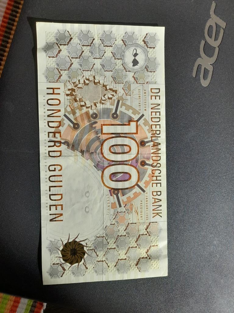 Zeldzaam 100 Gulden Snip Biljet - De Nederlandse Bank, Postzegels en Munten, Bankbiljetten | Nederland, Ophalen
