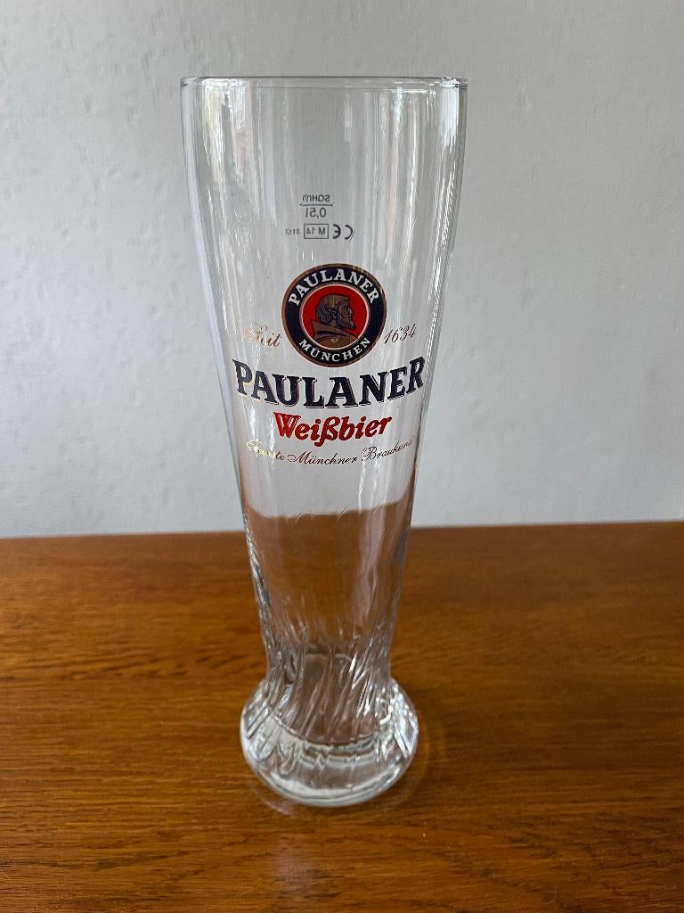 Bierglas  "Paulaner"  0,5 L  Nieuw, Ophalen of Verzenden, Nieuw, Glas of Glazen, Overige merken