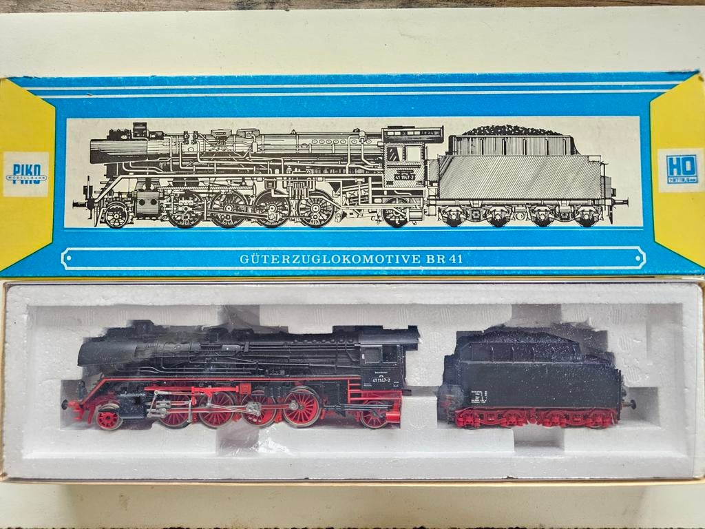 Modeltrein Ho piko 5/6326 stoomlokomotief BR-41 in doos, Ophalen of Verzenden, Gelijkstroom, Locomotief, Piko
