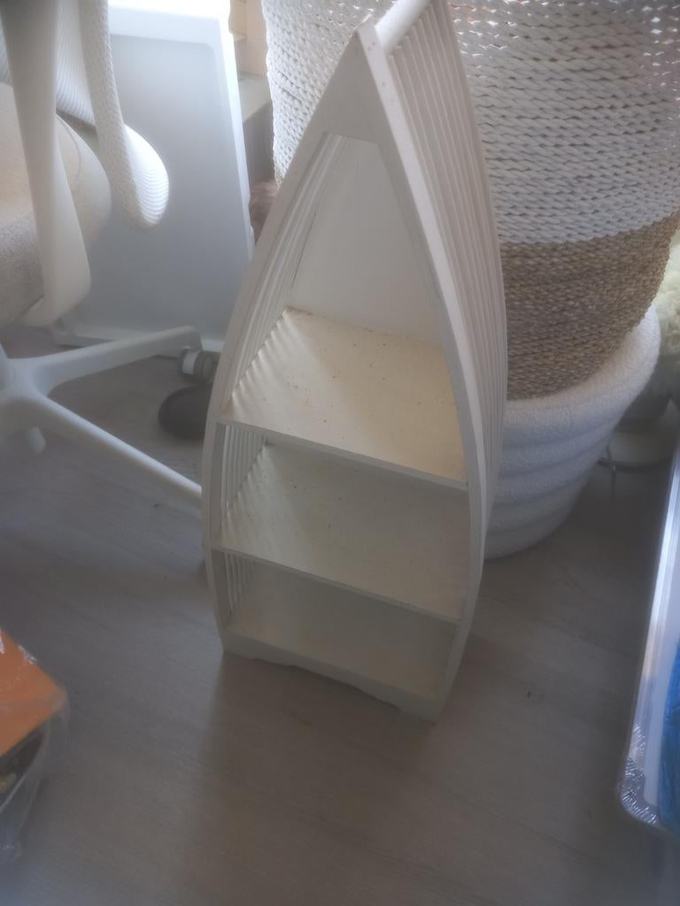 Wit boot kastje - model boot, Ophalen of Verzenden, Gebruikt