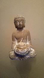 Zwaar natuurstenen beeld van Boeddha als wierrookhouder., Ophalen of Verzenden, Zo goed als nieuw