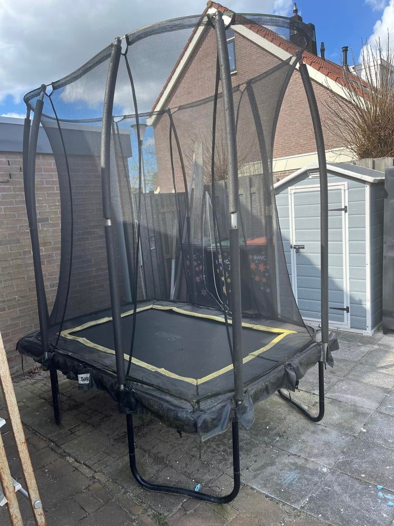 Salta Trampoline met veiligheidsnet - Gebruikt, Ophalen, Gebruikt