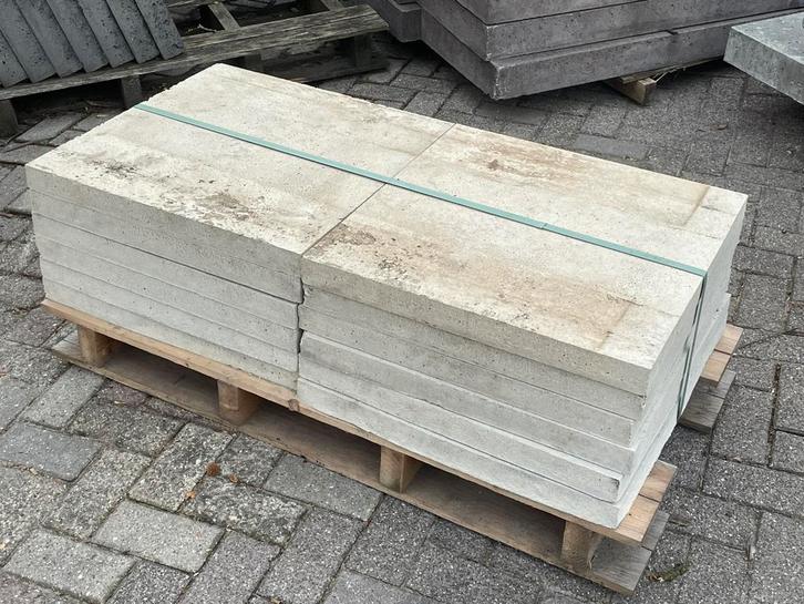28 stuks Oud Hollandse tegels 60x60x5cm Creme RESTPARTIJ, Tuin en Terras, Tegels en Klinkers, Nieuw, Terrastegels, Beton, Ophalen
