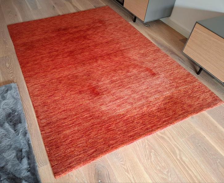 Brokking Handgeweven wollen vloerkleed 170x240cm, Huis en Inrichting, Stoffering | Tapijten en Kleden, Gebruikt, 150 tot 200 cm