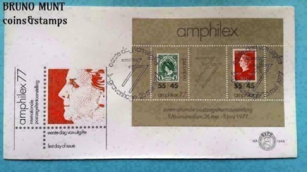 FDC E 159A - Blok Amphilex, Postzegels en Munten, Postzegels | Eerstedagenveloppen, Verzenden, Onbeschreven, Nederland