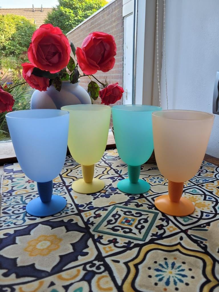 Tupperware ijs- desser- fruitcoupes kopjes 4x mix en match, Ophalen of Verzenden, Zo goed als nieuw, Overige typen