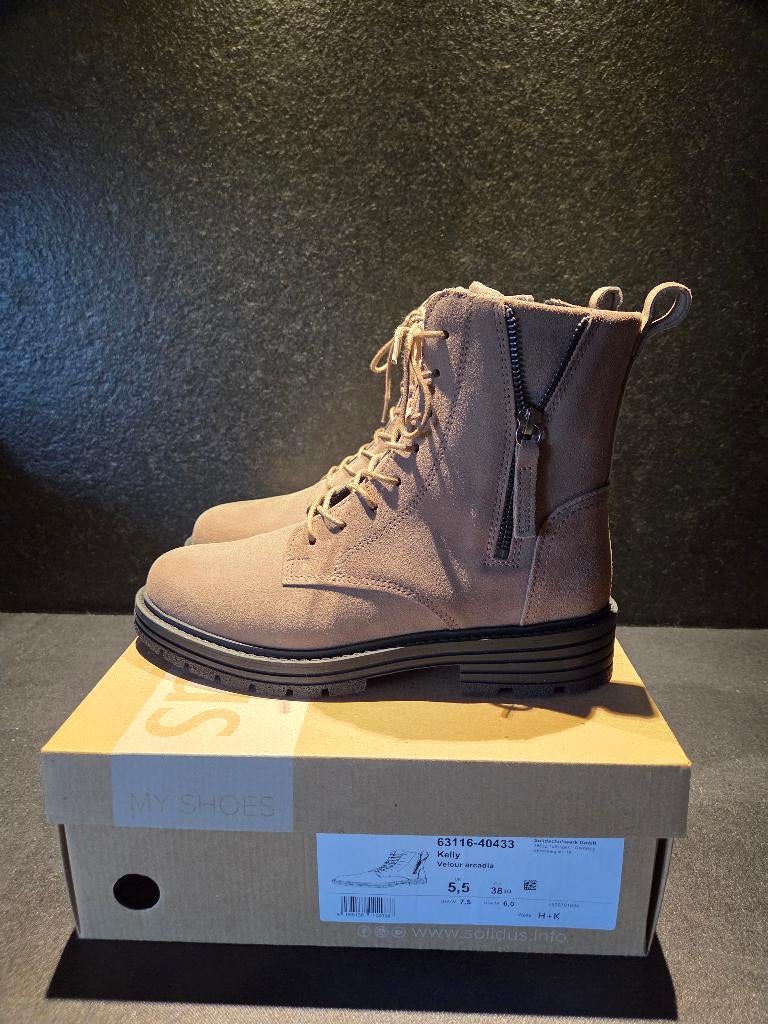 Solidus boots maat 5,5 (38,5/39), Kleding | Dames, Schoenen, Solidus, Zwart, Overige typen, Nieuw