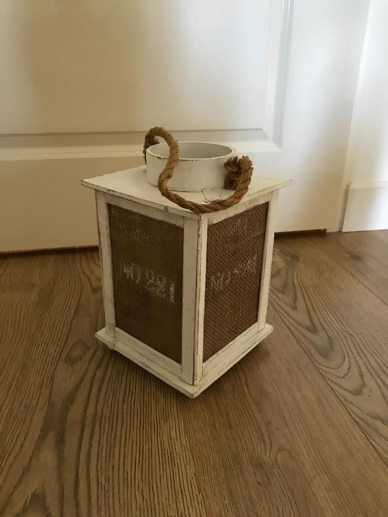 Windlicht, Huis en Inrichting, Ophalen, Zo goed als nieuw, Hout, 25 tot 50 cm