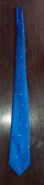 Blauwe ANWB stropdas - collector's item ***zgan***, Kleding | Heren, Ophalen of Verzenden, Zo goed als nieuw, Blauw, Met patroon
