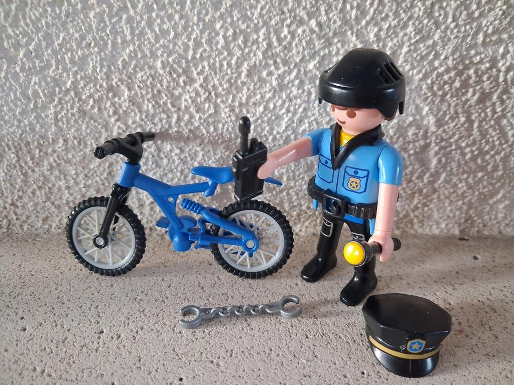 Playmobil politie met mountainbike setnr 5816, Ophalen of Verzenden, Zo goed als nieuw, Complete set