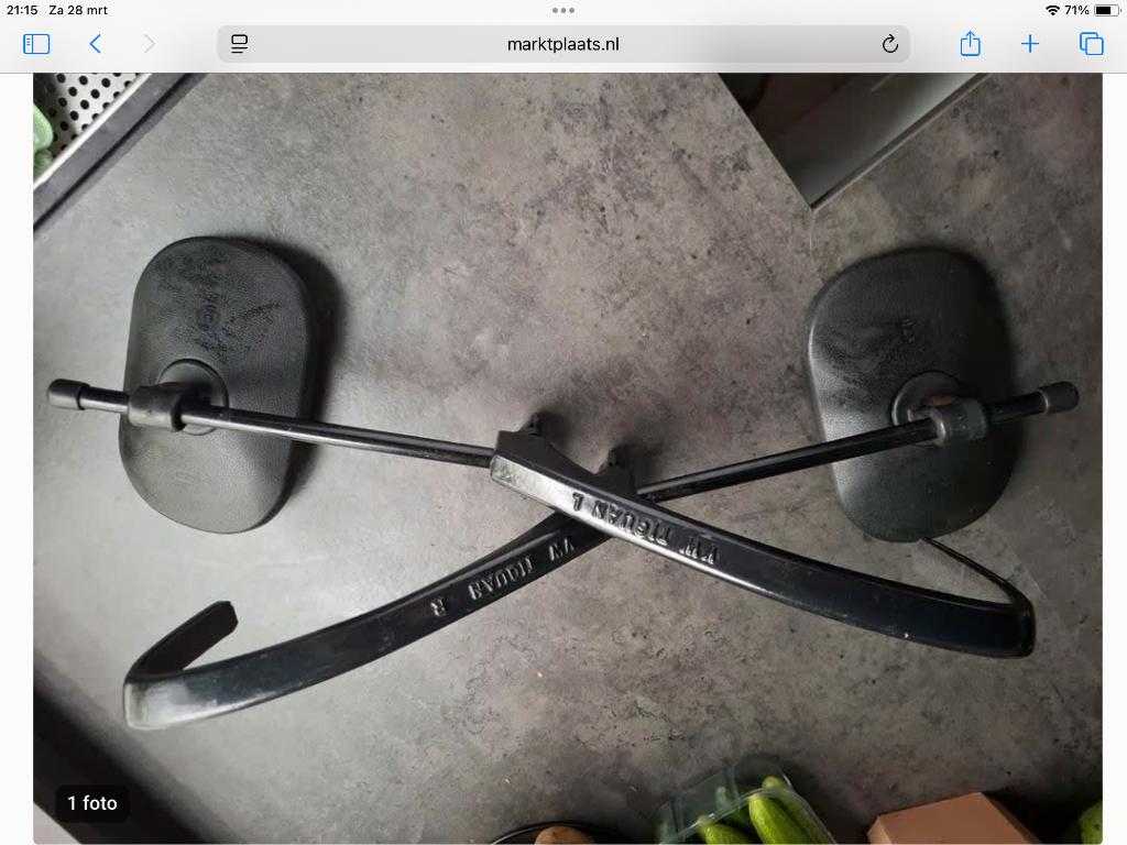 Caravanspiegels emuk, Ophalen, Zo goed als nieuw