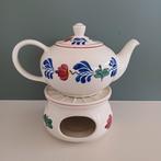 Boerenbont theepot op rechaud, Info.nederland@brabantia.com, Gebruikt, Overige typen, Ophalen of Verzenden