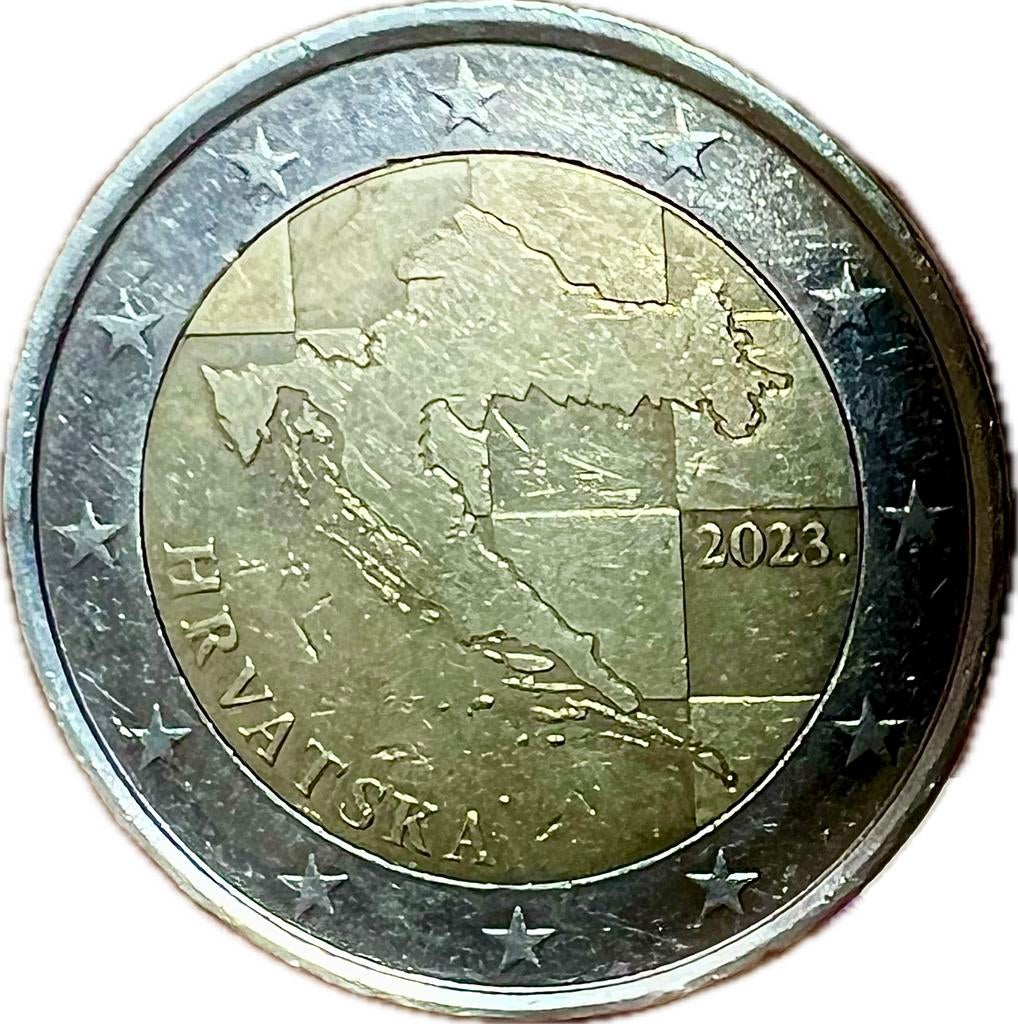 2 euro HRVATSKA 2023 reguliere uitgave, Ophalen of Verzenden, Overige landen, 2 euro
