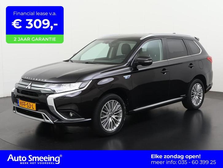 Mitsubishi Outlander 2.4 PHEV Intense S | Leder/Alcantara |, Auto's, Mitsubishi, Bedrijf, Te koop, Outlander, 4x4, ABS, Achteruitrijcamera