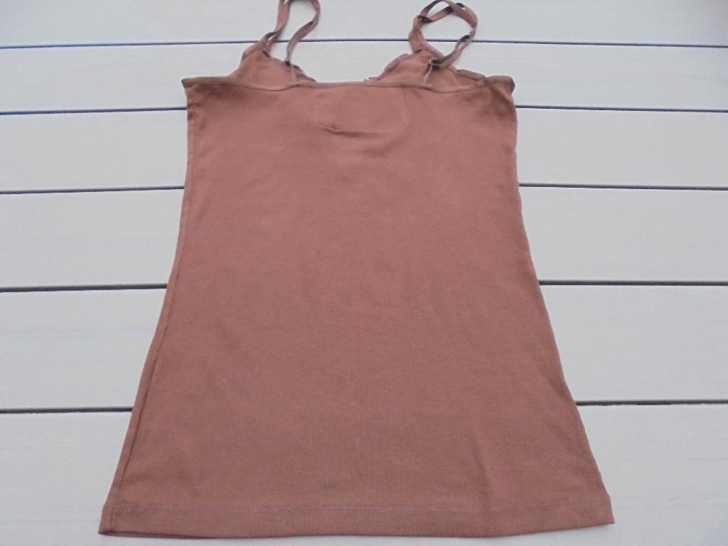 Bruin topje FORECAST, Kleding | Dames, Tops, Gedragen, Maat 42/44 (L), Bruin, Zonder mouw, Ophalen of Verzenden