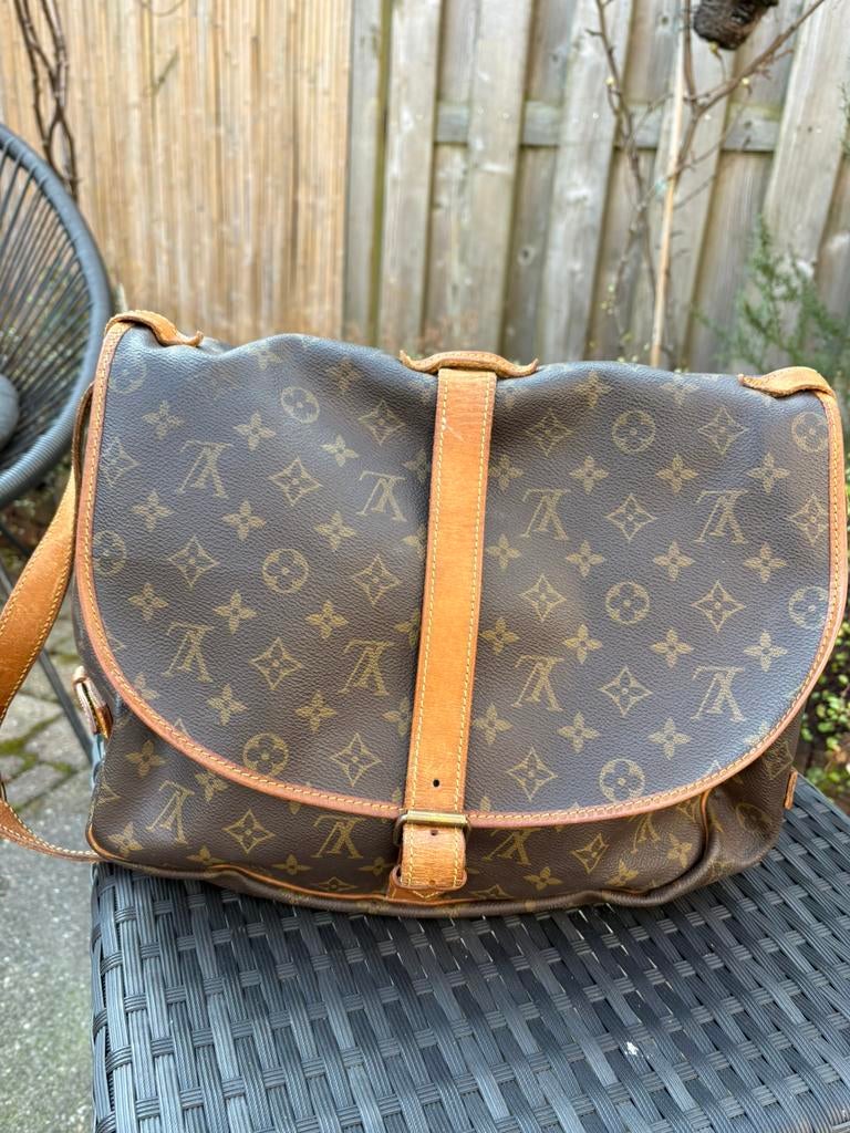 Louis Vuitton Samur Messengerbag origineel, Ophalen of Verzenden, Zo goed als nieuw, Bruin