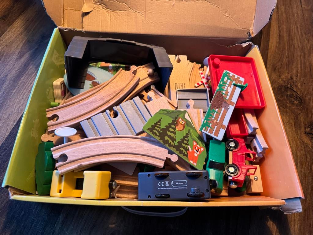 Playtive Junior Houten Treinset (3-8 jaar), Ophalen of Verzenden, Gebruikt, Overige typen