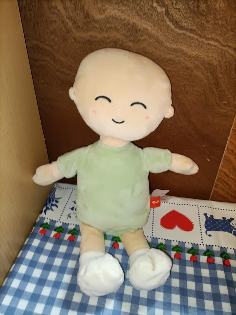 Hema kleuter knuffel 40 cm groot, Kinderen en Baby's, Speelgoed | Knuffels en Pluche, Zo goed als nieuw, Overige typen, Ophalen of Verzenden