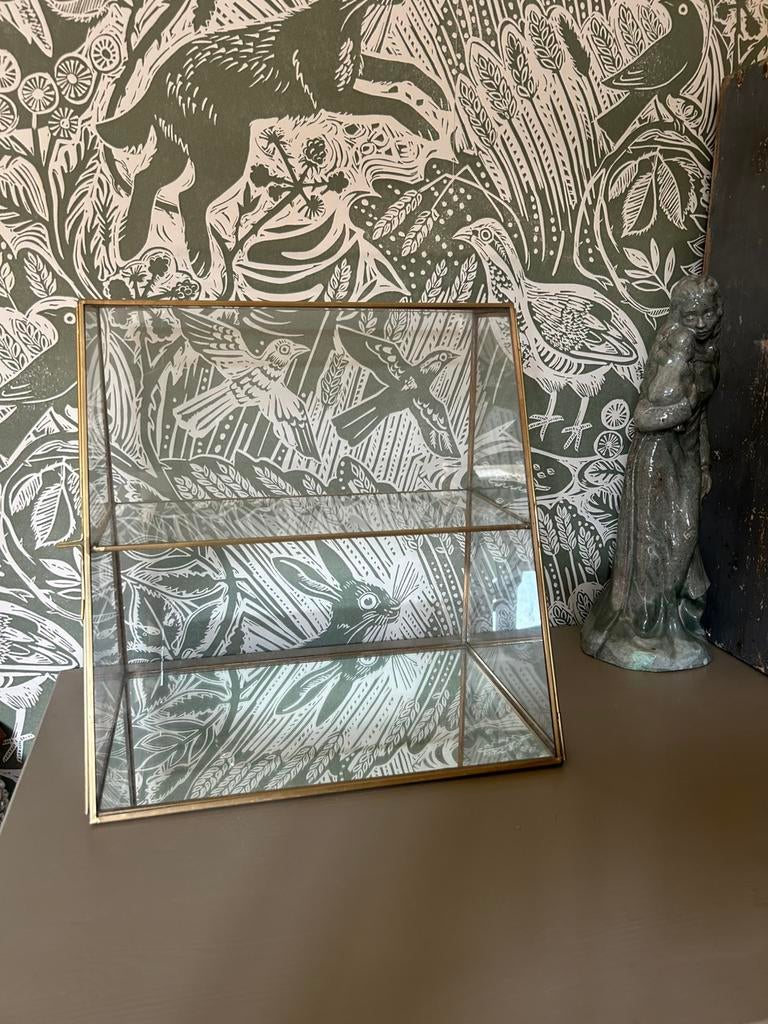 Glazen vitrinekastje Sissy-Boy, Huis en Inrichting, Kasten | Vitrinekasten, Ophalen, Minder dan 50 cm, Zo goed als nieuw, Minder dan 100 cm