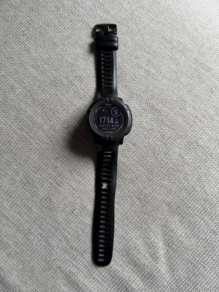 Garmin Instinct 2 Solar Tactical Edition Zwart, Sieraden, Tassen en Uiterlijk, Sporthorloges, Zwart, Ophalen of Verzenden, Waterdicht