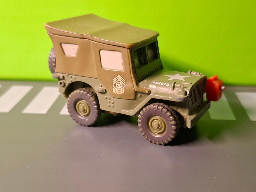 Disney Cars - Sarge Willys Army Jeep [groen] 1/55, Ophalen of Verzenden, Gebruikt