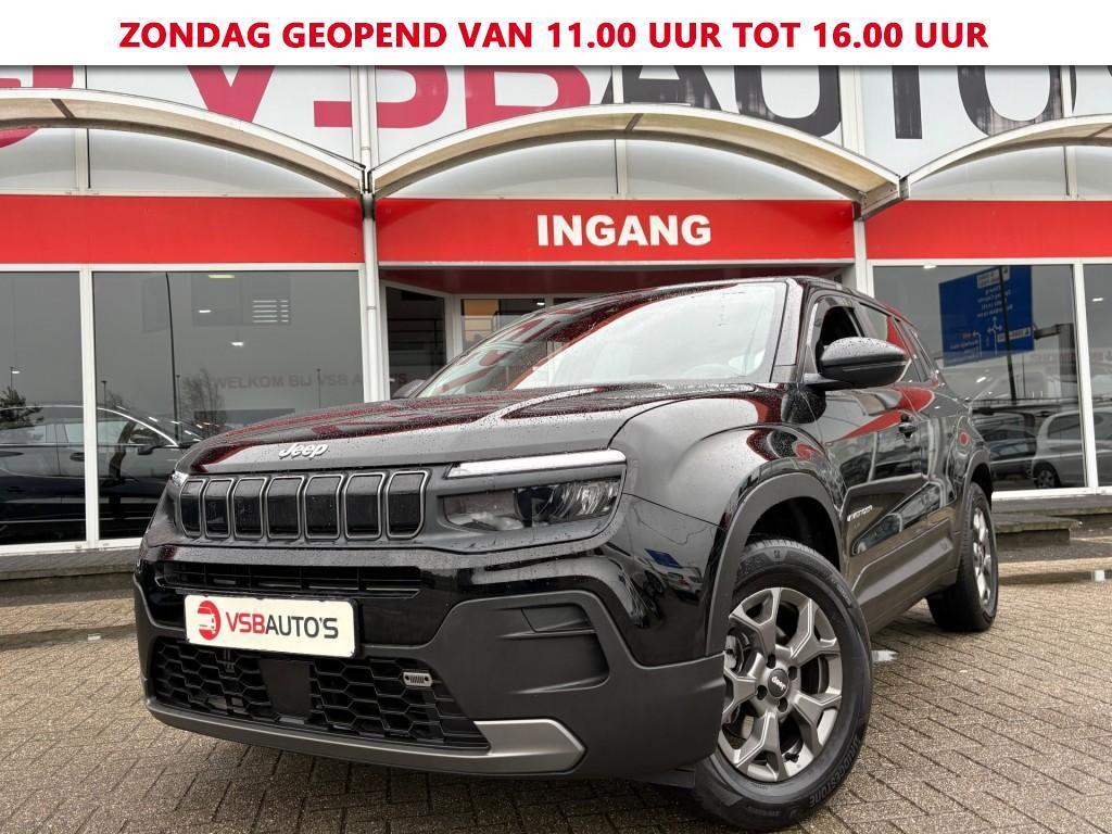 Jeep AVENGER 1.2 LONGITUDE HALF-LEER NAVI CARPLAY CAMERA AIR, 101 pk, Gebruikt, 1199 cc, Met garantie (alle)