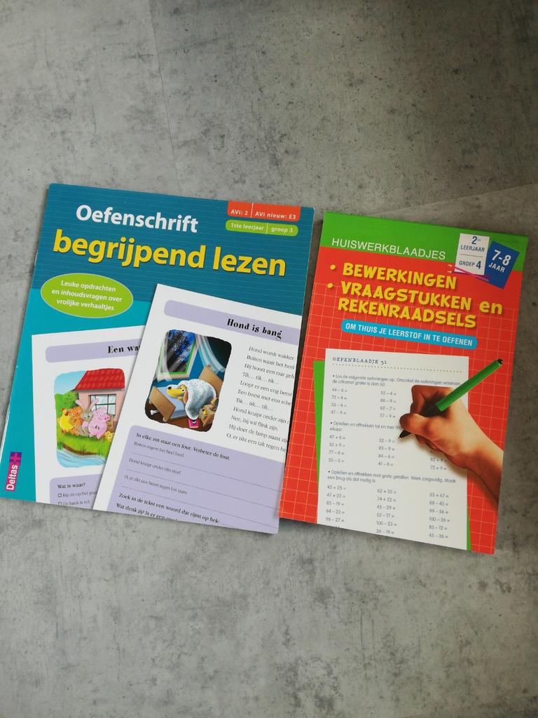 Oefenschrift begrijpend lezen & huiswerk blaadjes, Boeken, Ophalen of Verzenden, Zo goed als nieuw, Overige niveaus, Nederlands