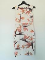 Musthaves by Elja Cocktailjurk Jurk Wit met Bloemen maat S, Wit, Musthaves by Elja, Ophalen of Verzenden, Zo goed als nieuw