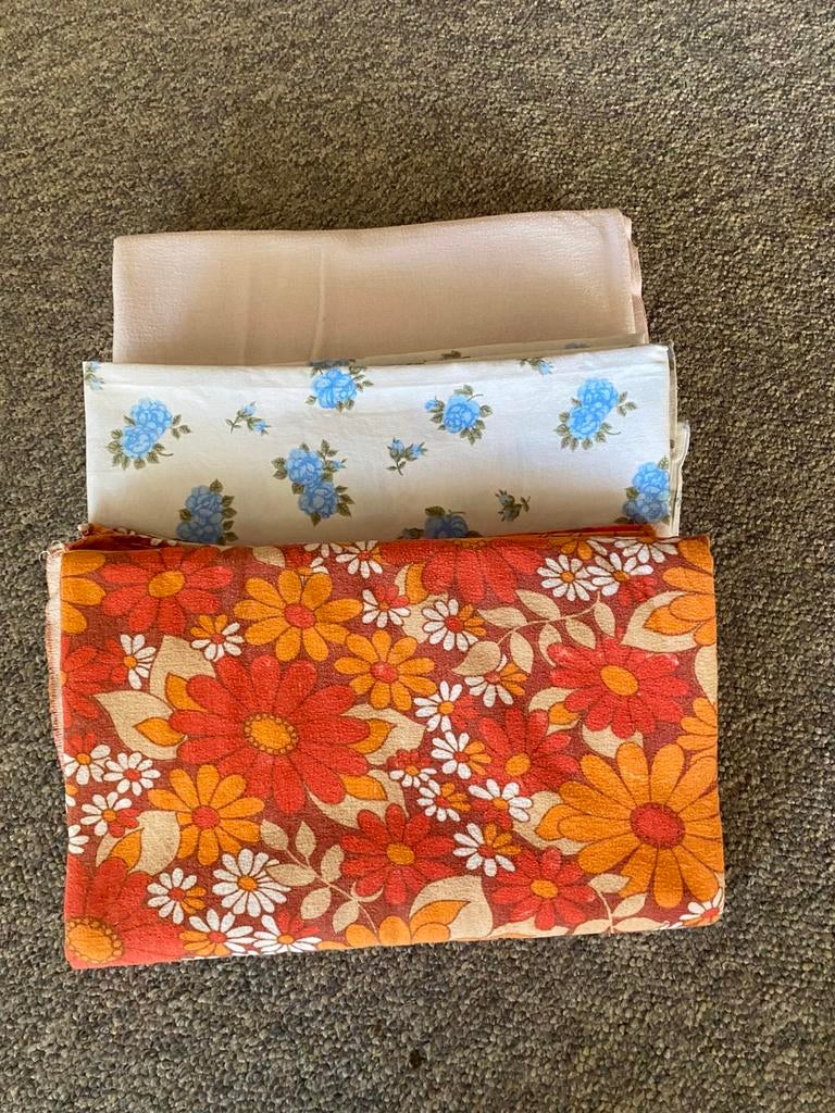 Vintage lakens, Huis en Inrichting, Slaapkamer | Beddengoed, Ophalen of Verzenden, Gebruikt, Tweepersoons, Overige typen