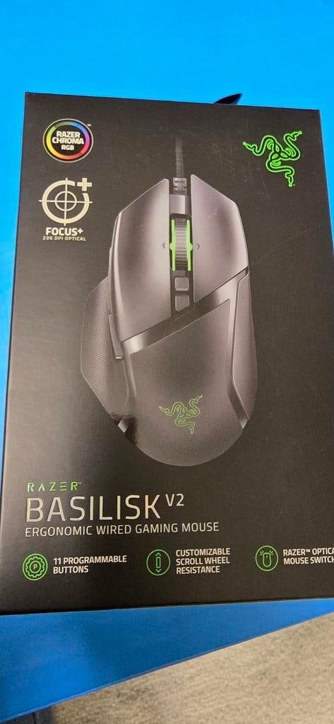 Razer basilisk v2 wired, Rechtshandig, Muis, Gebruikt, Gaming muis