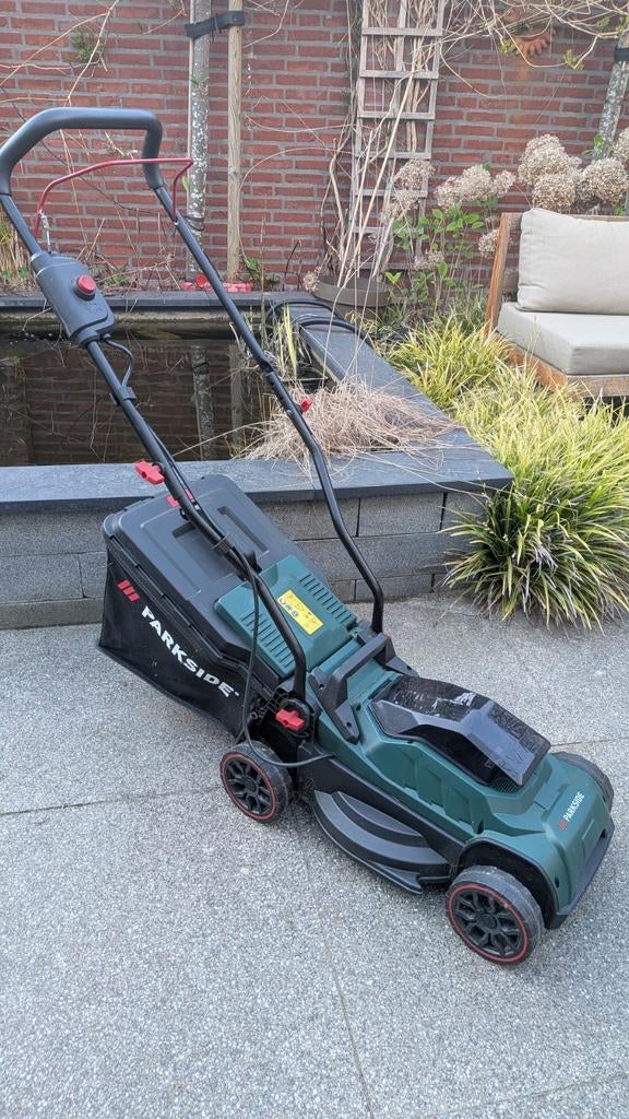 Parkside accu grasmaaier 20V, Ophalen, Opvangzak