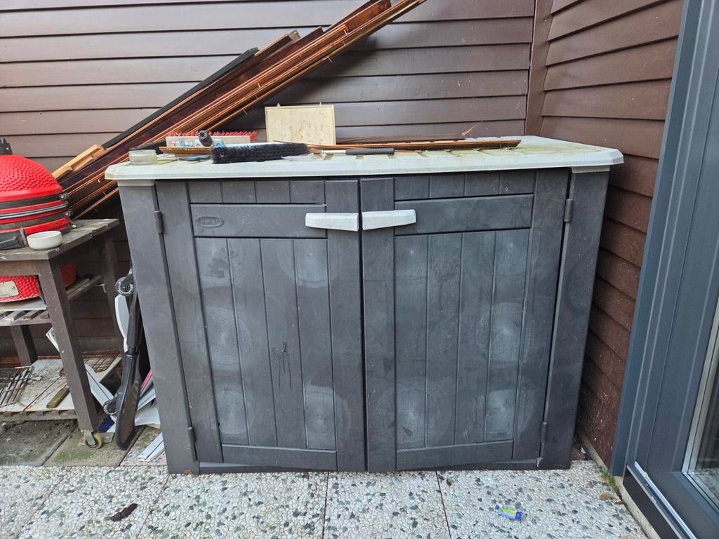 Keter schuurtje, Tuin en Terras, Bergingen en Tuinkasten, Gebruikt, Overige typen, Kunststof, Ophalen of Verzenden