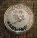 Kookaburra 1 oz zilveren munt 1996 privy, Ophalen of Verzenden, Zilver