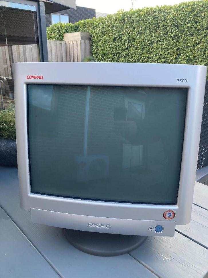 Retro Compaq S7500 17" CRT - goed werkend, Computers en Software, Vintage Computers, Ophalen