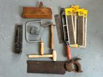 verzameling oud gereedschap zaag hamer lood schaaf stanley, Ophalen of Verzenden