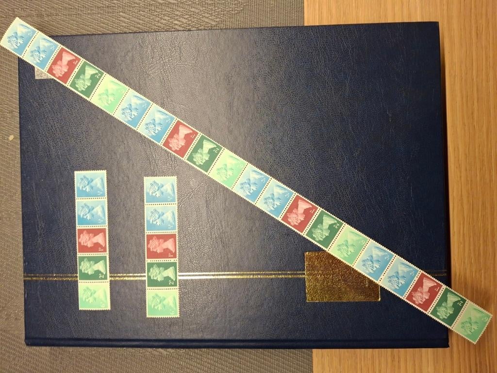 postzegel engeland combinatie rolzegels 3.1 Readers Digest, Verzenden, Postfris