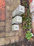 Set van 3 Natuurstenen Waterornamenten - Graniet, Tuin en Terras, Ophalen, Zo goed als nieuw, Graniet, Waterornament