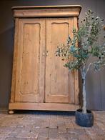 Grote grenen biedermeier linnenkast kledingkast bezorgen mog, Ophalen of Verzenden