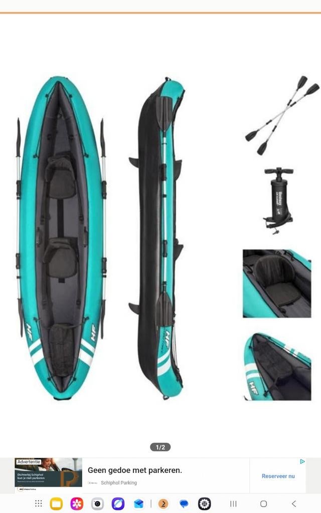 HF Hydro-Force opblaasbare kajak, Ophalen, 2-persoons