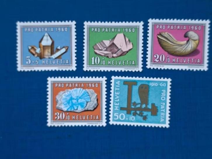 Postzegel Zwitserland 1960 PF Serie Pro Patria zegels 11-04, Ophalen of Verzenden, Postfris