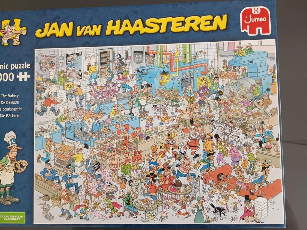 Jan van Haasteren De Bakkerij 2000 stukjes, Ophalen of Verzenden, 500 t/m 1500 stukjes, Zo goed als nieuw, Legpuzzel