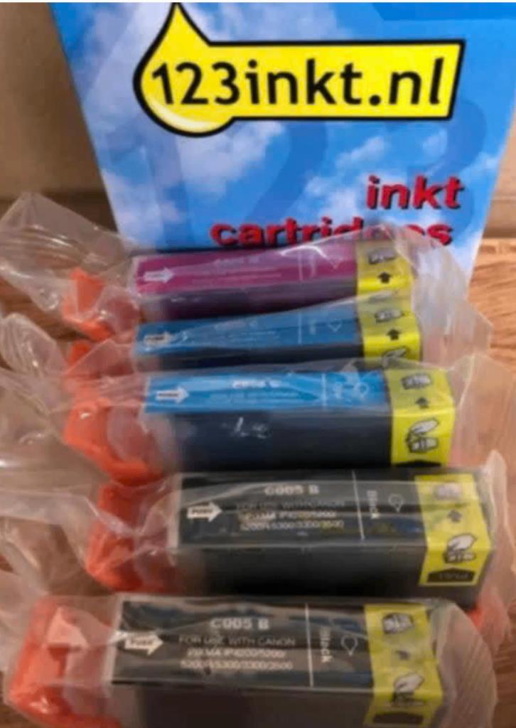 123inkt nl vijf cartridges voor Canon C005 en C008, Computers en Software, Ophalen of Verzenden, Nieuw, Cartridge, 123inkt.nl
