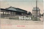 Ansichtkaart - Briefkaart Trein Station Hengelo 1907, Ophalen of Verzenden, Voor 1920, Gelopen, Overijssel