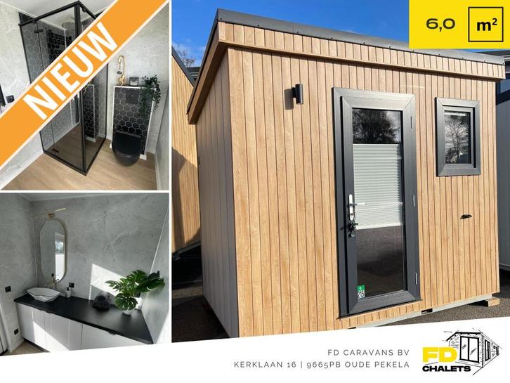 FD Chalet Mobiele badkamer 2.00x3.00 DG Vaatwasser, Caravans en Kamperen, Stacaravans