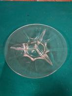 Hapjes schaal van glas met drie vakken, rond, Verzamelen, Retro, Ophalen of Verzenden